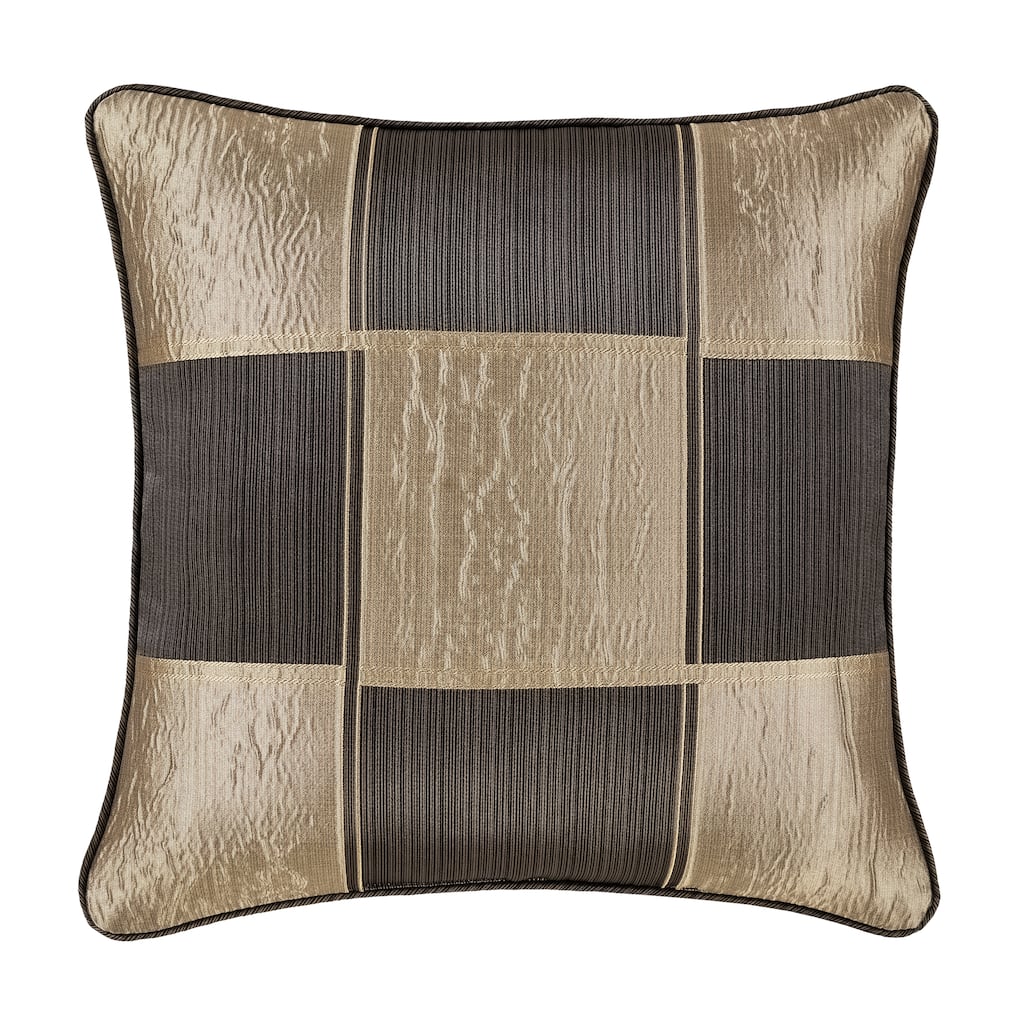 J. Queen New York Brando Bronze 20" Square Decorative Throw Pillow