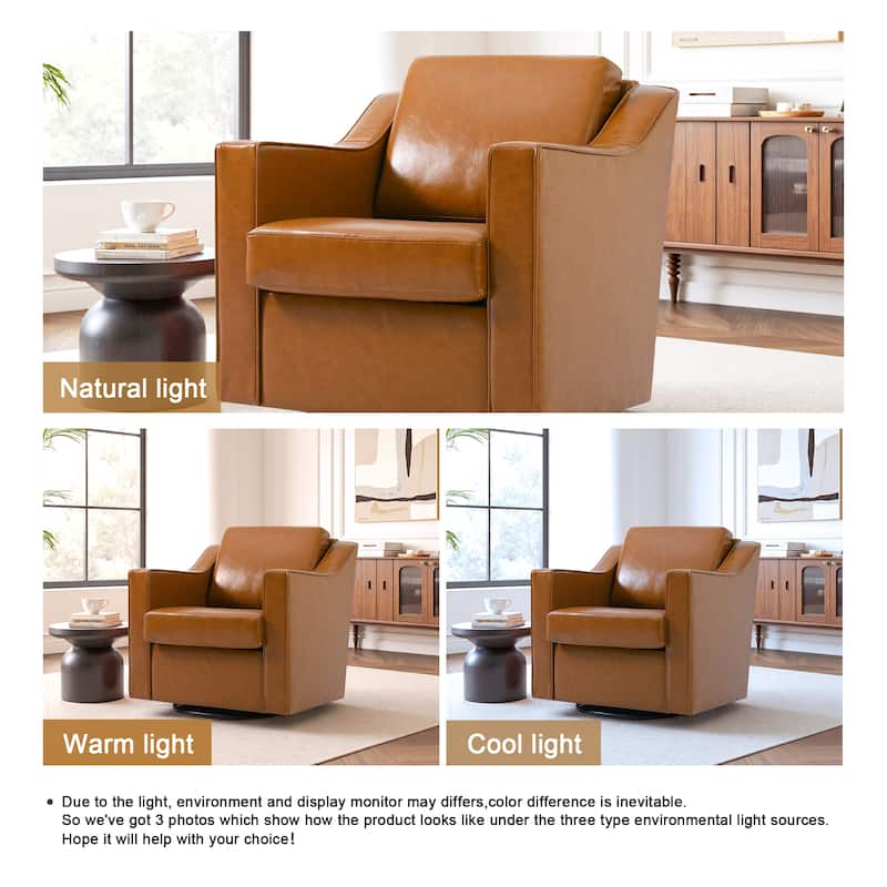 Modern 30.5" W Swivel Armchair Accent chair