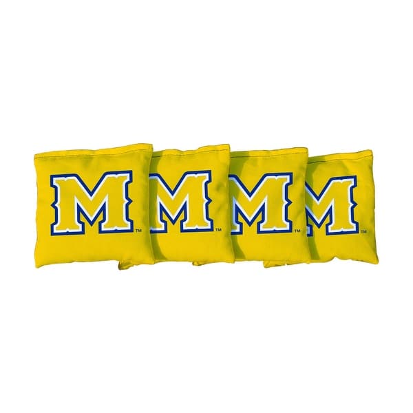 slide 2 of 3, McNeese State Cowboys Yellow Cornhole Bags All-Weather Resin Filled
