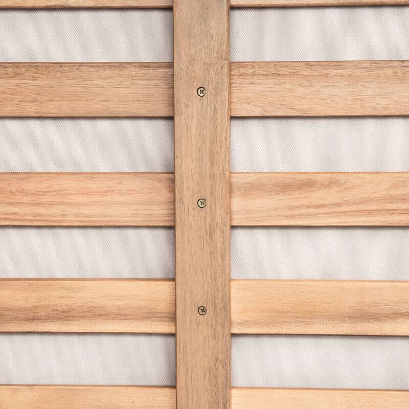 Christopher Knight Home - Modern Outdoor 2-Piece Acacia Wood Rope Patio Conversation Set with Water-Resistant Cushion