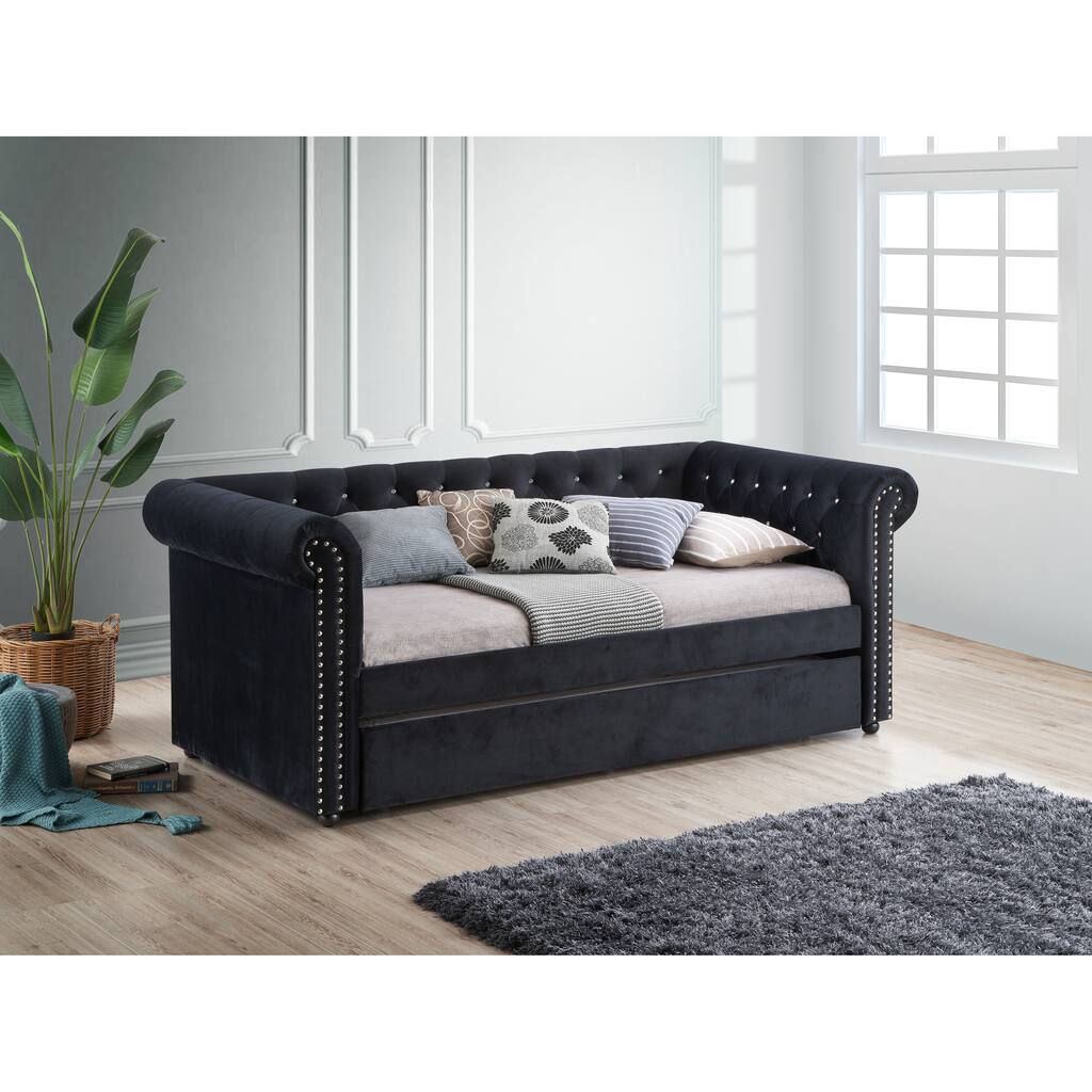 Luxurious 1Pc Modern Aesthetic Beautifully Button Tufted Nailhead Trim