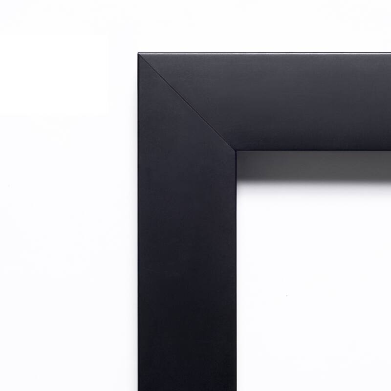 Amanti Art Mezzanotte Black Framed Dry Erase Magnetic Board