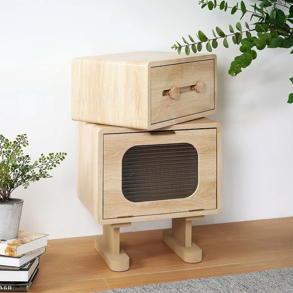 Multi-functional Storage Side Table for Various Living and Working Environments