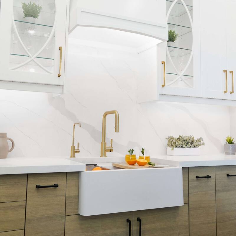 STYLISH Undermount 30" Workstation Single-Bowl Composite Granite Kitchen Sink - 30" x 21" x 10"