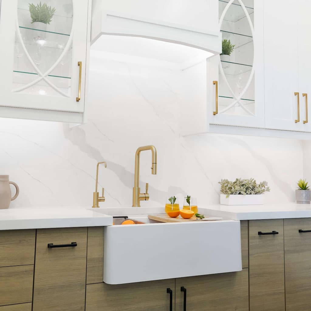 STYLISH Undermount 30" Workstation Single-Bowl Composite Granite Kitchen Sink - 30" x 21" x 10"