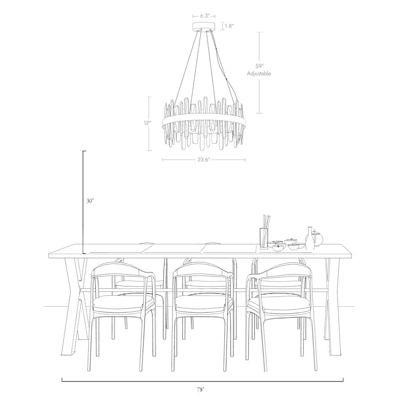 Modern 1-Light LED Crystal Chandelier Gold Drum Lighting for Living Room - D23.6" x H12"