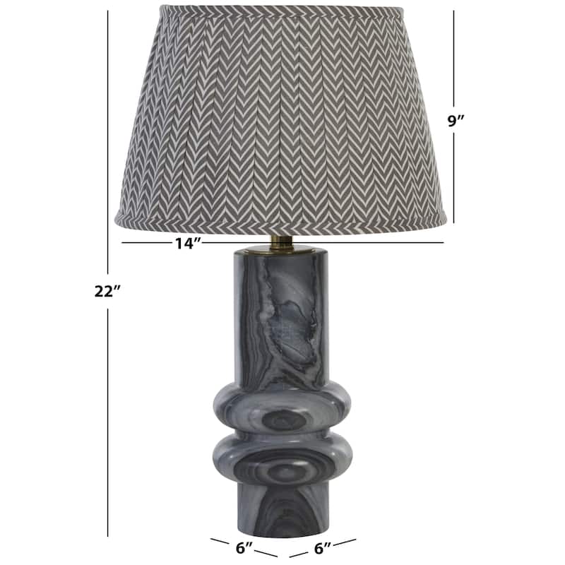 SAFAVIEH Couture Emina, 22-inch, Marble Table Lamp - 14"W x 14"D x 22"H