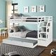 preview thumbnail 4 of 24, Twin-Over-Twin Multifunctional Trundle Bunk Bed with Stairs with Twin Size Trundle and 3 Storage Stairs