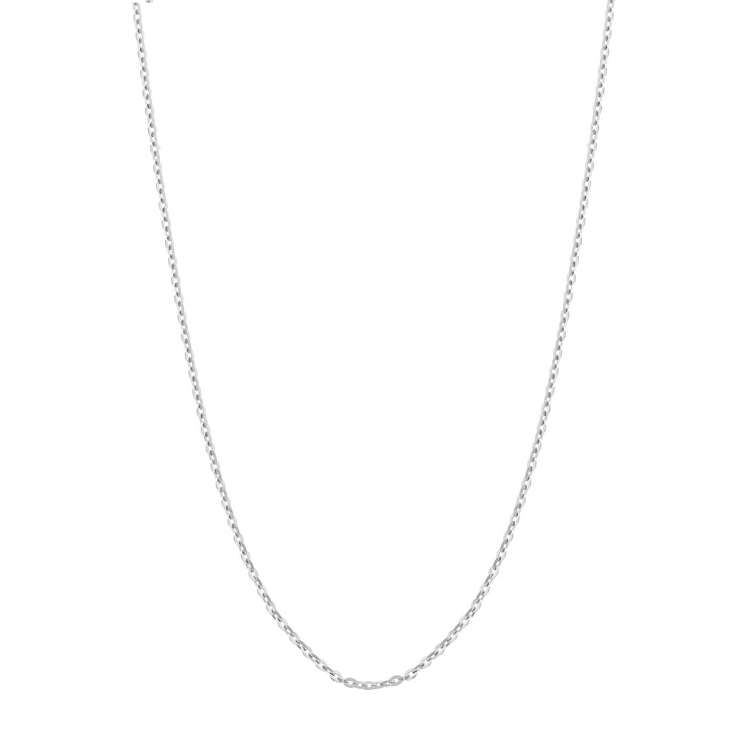 Curata 14k Solid Gold 26" 1.1mm Adjustable Brill Cable Chain Necklace