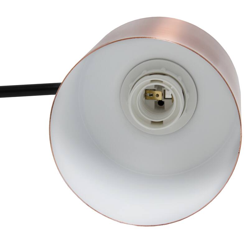 Modern Table Lamp - Mid Century Design, Polished Gold - Living Room, Bedroom Accent Lighting