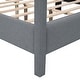 preview thumbnail 17 of 16, Queen Size Canopy Platform Bed with USB and Type-C Ports, Tufted Headboard