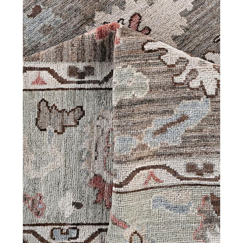 Oushak One-of-a-Kind Hand-Knotted Area Rug - Brown - 8' 0" x 9' 8"