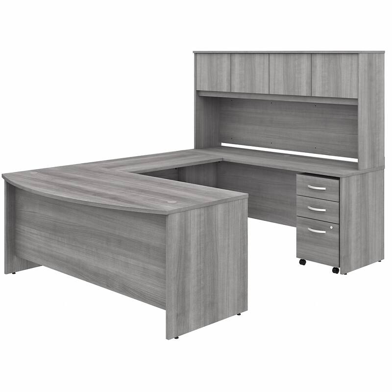 Studio C 72W U Desk with Hutch and Drawers by Bush Business Furniture