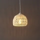 preview thumbnail 110 of 115, Jigu 1-Light Woven Rattan/Iron LED Pendant, by JONATHAN Y