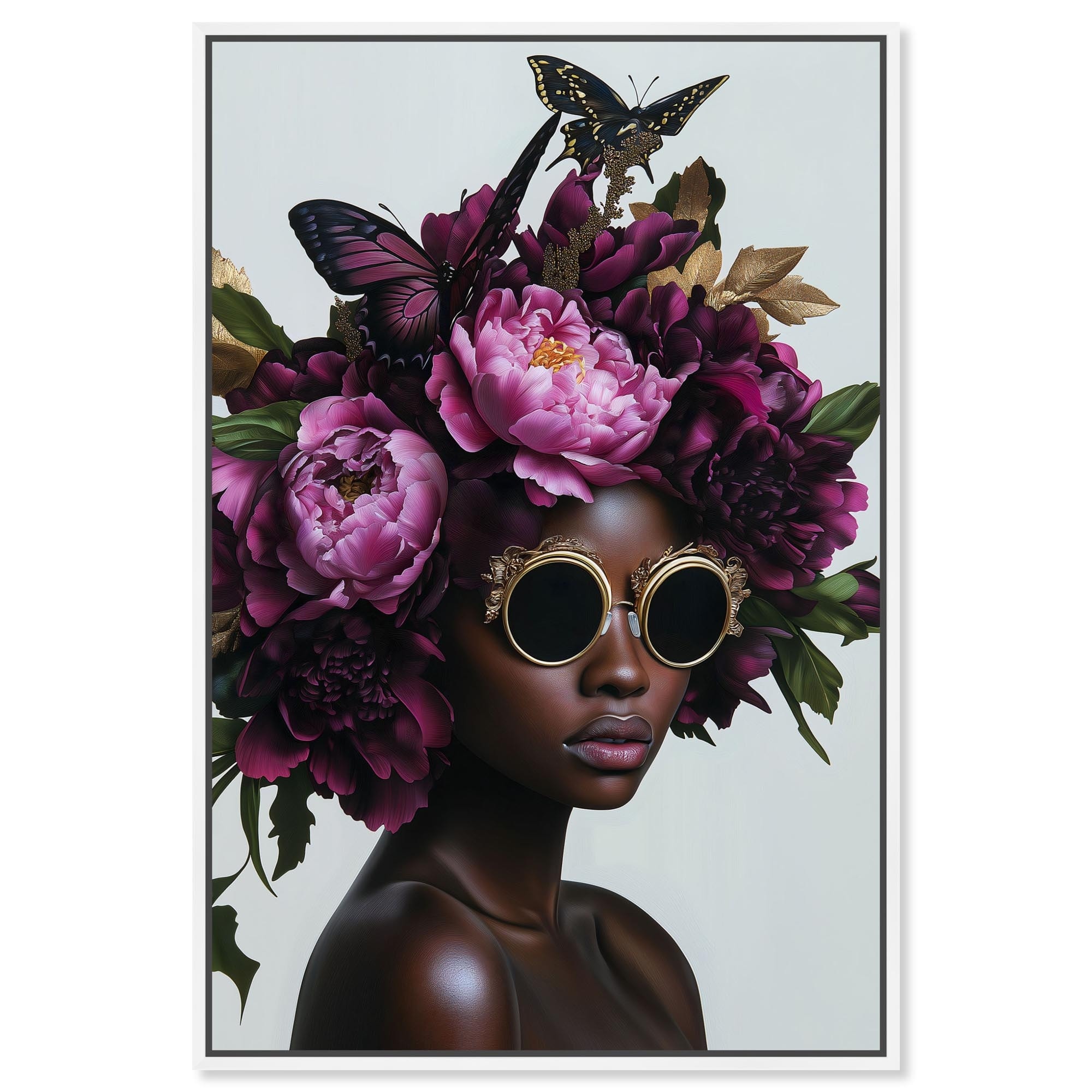 Floral Beauty III Glam Wall Decor Canvas Print by Art Remedy