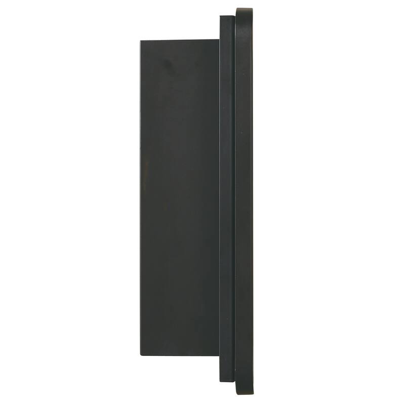 Black Medicine Cabinet Metal Framed Wall mount or Recessed Mirror Cabinet