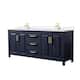 Option Dark Blue / White Quartz Top / Brushed Gold