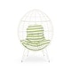 preview thumbnail 11 of 18, Gianni Outdoor Wicker Teardrop Chair with Cushion by Christopher Knight Home