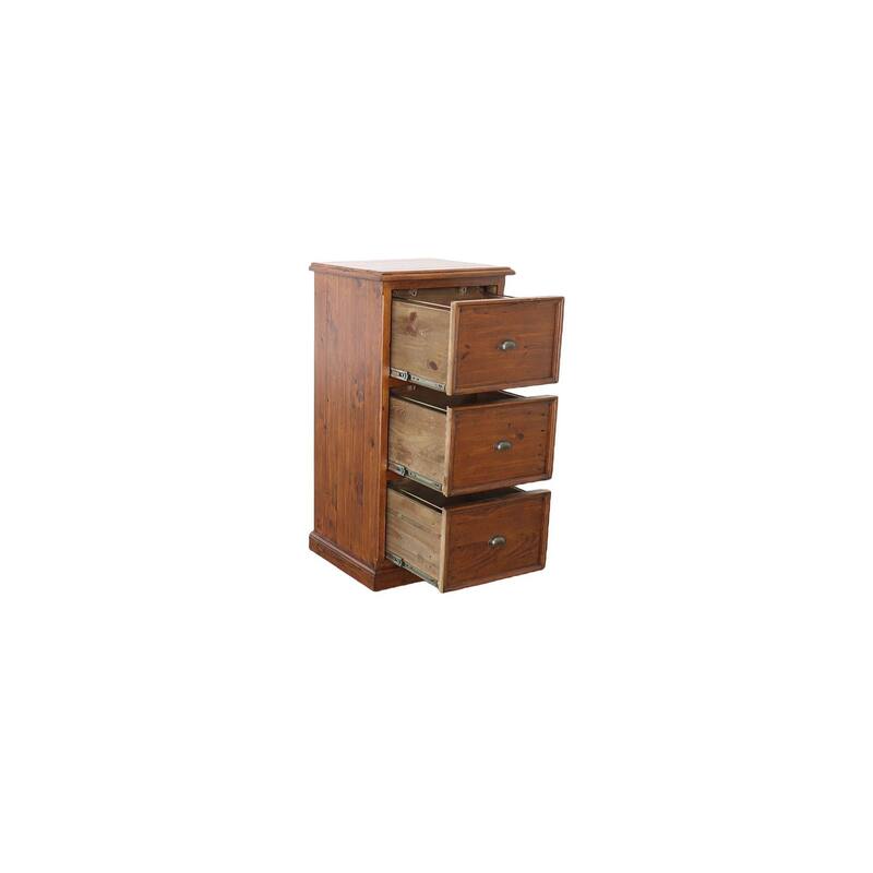 Dexter 23" Wide 3-Drawer Reclaimed Pine File Cabinet