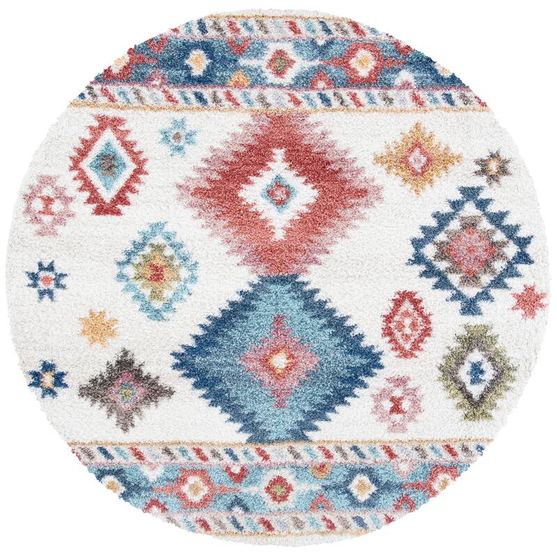 SAFAVIEH Calista Shag Juna Abstract 1-inch Thick Rug