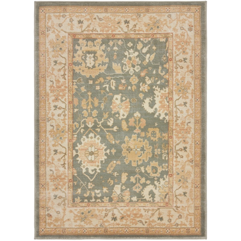 SAFAVIEH Heirloom Quinn Traditional Oriental Rug - 4' x 5'7" - Blue/Creme