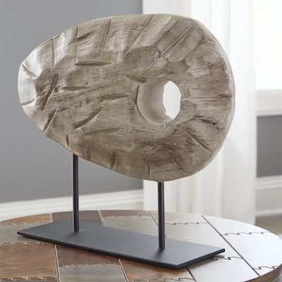 Signature Design by Ashley Dashburn Antique White/Black Sculpture - 14"W x 4"D x 12"H