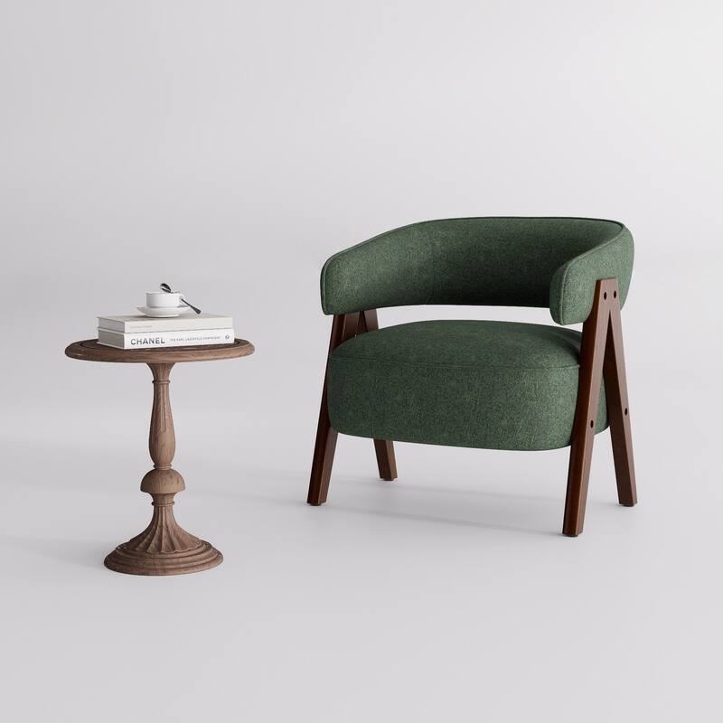 27.56" W x 23.62" D x 27.95" H Accent Arm Chair Fabric Living Room Chair Set of 2