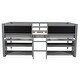 preview thumbnail 6 of 16, Storage Loft Bed with Movable Shelves and Ladder, Chalkboard Guardrail Design, Solid Wood Slats Support (Twin Size)
