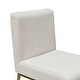 preview thumbnail 13 of 24, 247 Shop At Home Lalia Modern Hammered Metal Square Back Counter Height Dining Chair