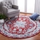 preview thumbnail 114 of 115, SAFAVIEH Brentwood Vessie Traditional Oriental Rug 6'7" x 6'7" Round - Red/Ivory