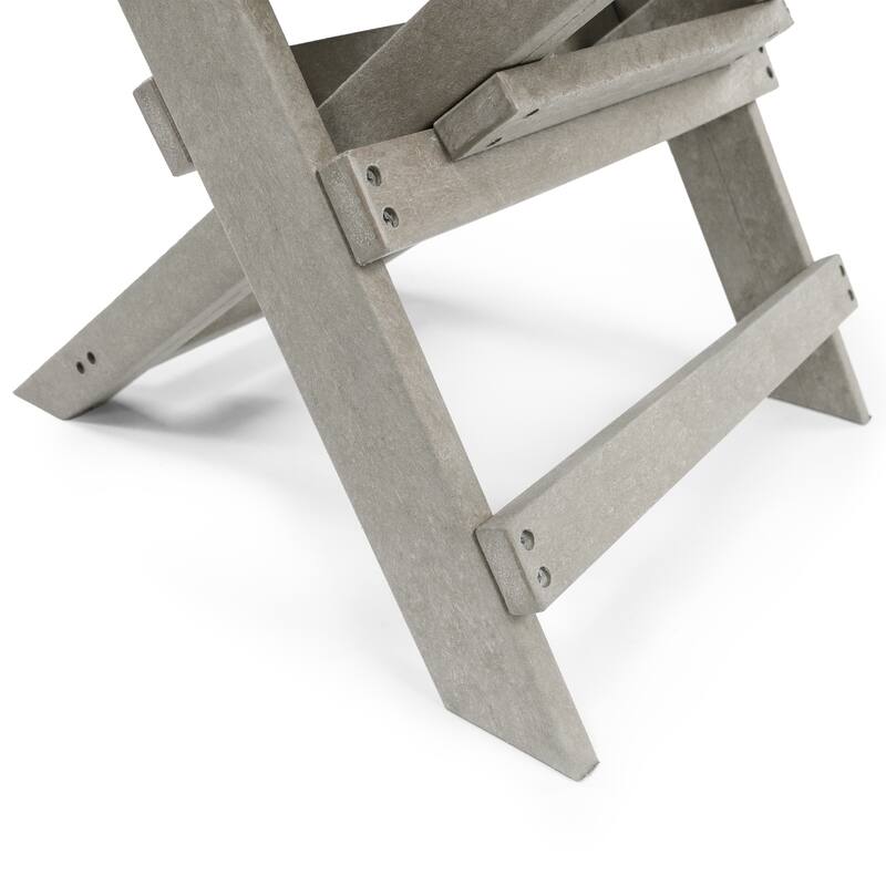 Las Cabos Fully Assembled All-Weather Recycled HDPE Outdoor Folding Bistro Chair