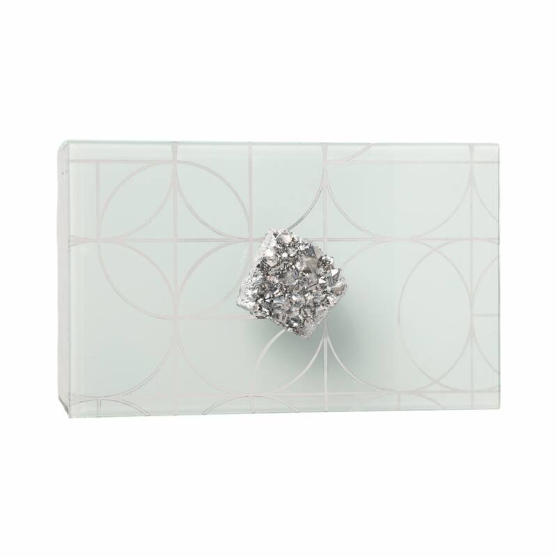 Glass Decorative Storage Jewelry Box with Lid