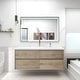preview thumbnail 5 of 39, Selina 60" Wall Mounted Vanity with Single Sink on the Right