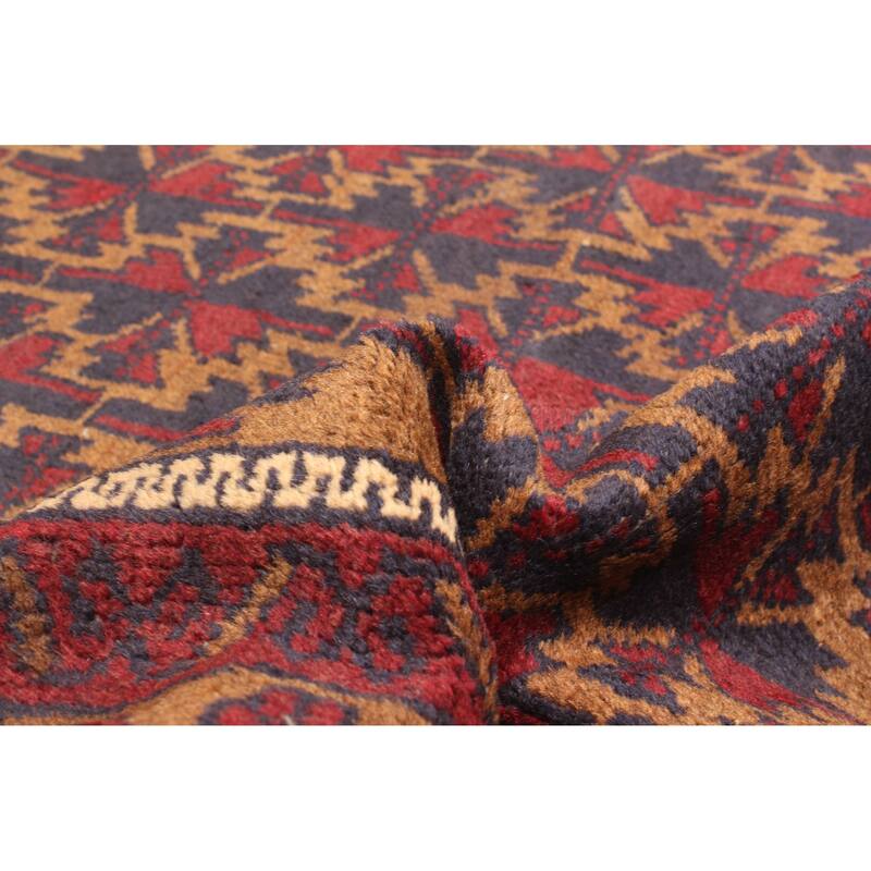 ECARPETGALLERY Hand-knotted Teimani Dark Navy Wool Rug - 3'1 x 5'1