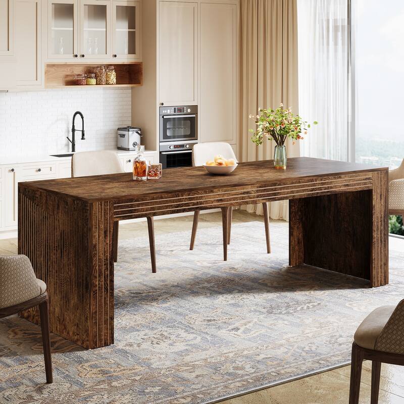 78.7-Inch Long Dining Table for 6-8 People - 78.74"D x 27.56"W x 29.53"H