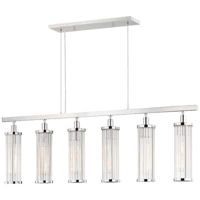Hudson Valley Lighting Marley 6 Light 47" Wide Linear Chandelier