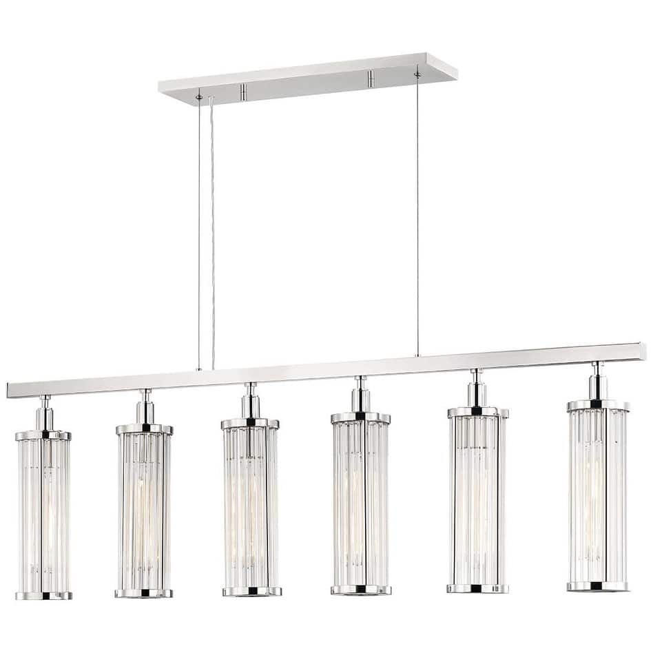 Hudson Valley Lighting Marley 6 Light 47" Wide Linear Chandelier