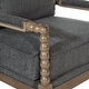preview thumbnail 24 of 41, Fletcher Spindle Chair in Fabric with Brushed Charcoal Finish