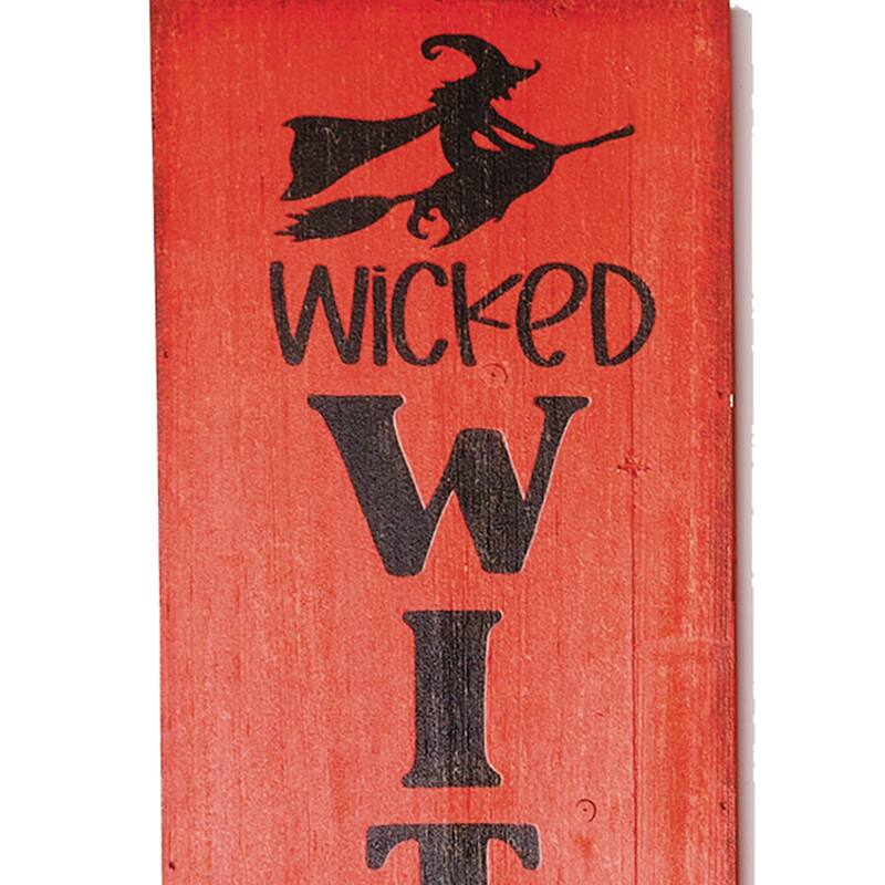 30" Wood Wicked Witch Sign