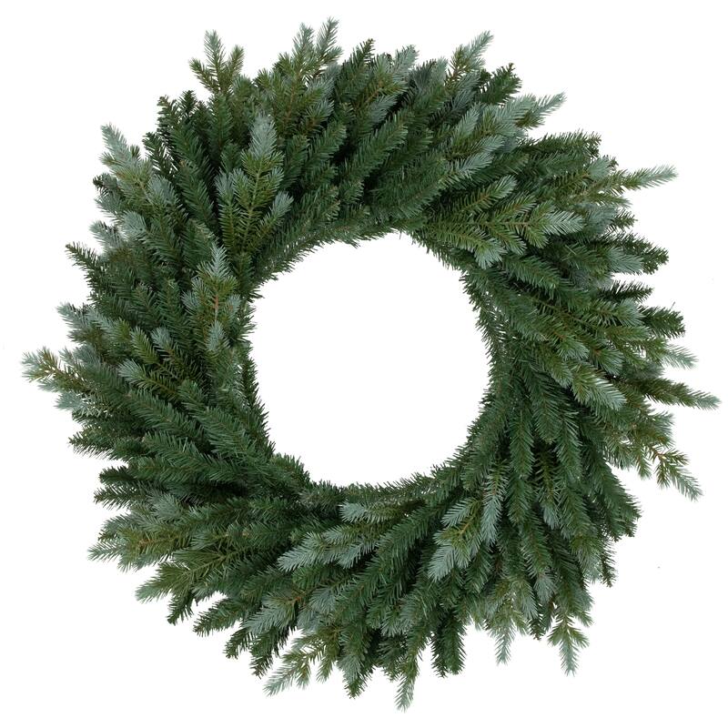 Spruce Artificial Christmas Wreath 36-Inch Unlit - Solid Blue