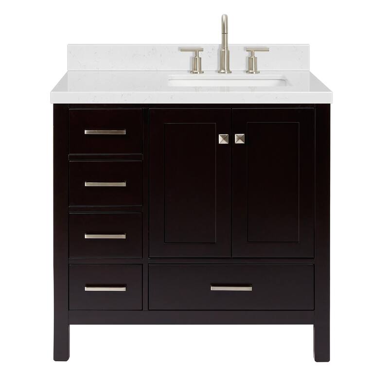 Ariel A036SRCQRVO Cambridge 36" Free Standing Single Basin Vanity Set