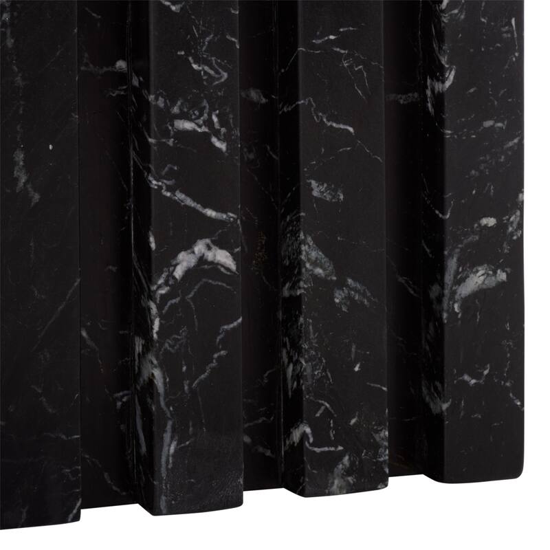 SAFAVIEH Couture Eftenia Tall Square Marble Accent Table - 21 In W x 21 In D x 16 In H - 21"W x 21"D x 16"H