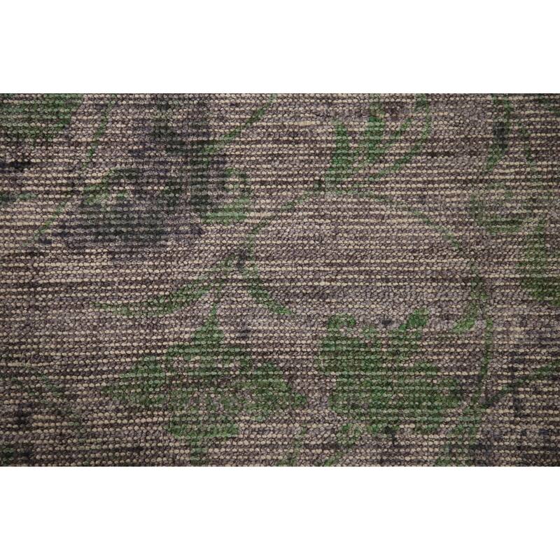 Modern Indian Abstract Rug Handmade Wool Carpet - 8'0"x 9'9"