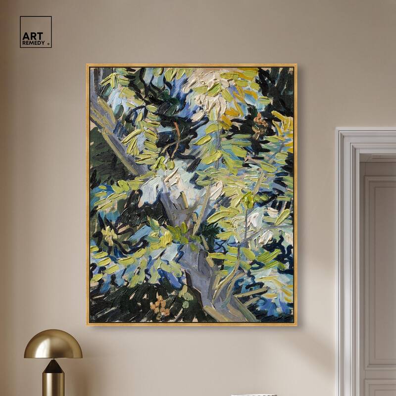Blossoming Acacia Branches 1890 Canvas by Art Remedy