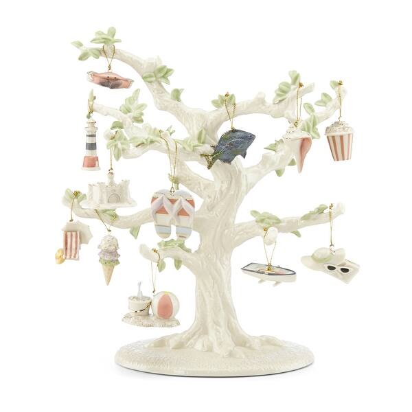 slide 2 of 3, Lenox Summer 12-Piece Mini Ornament & Tree Set - Set of 12
