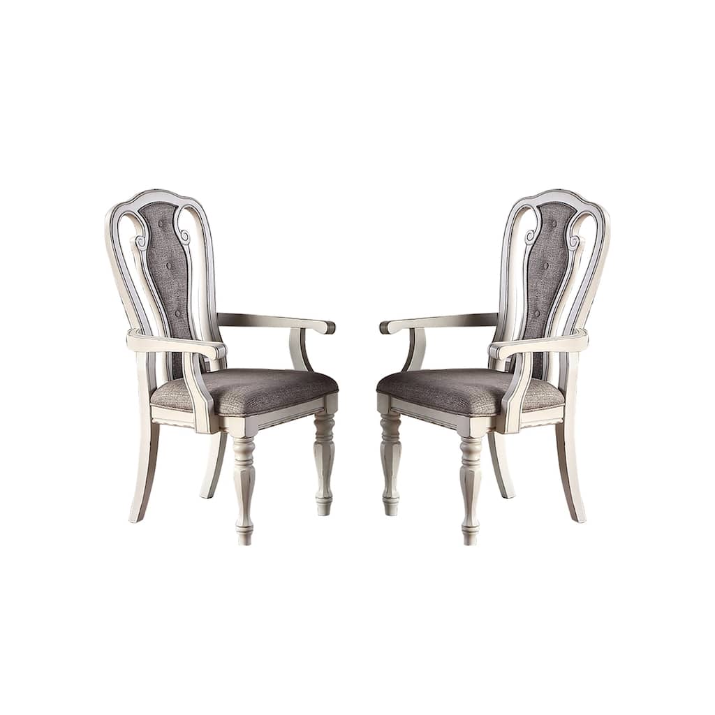 Fabric Upholstery Arm Chairs, Set of 2