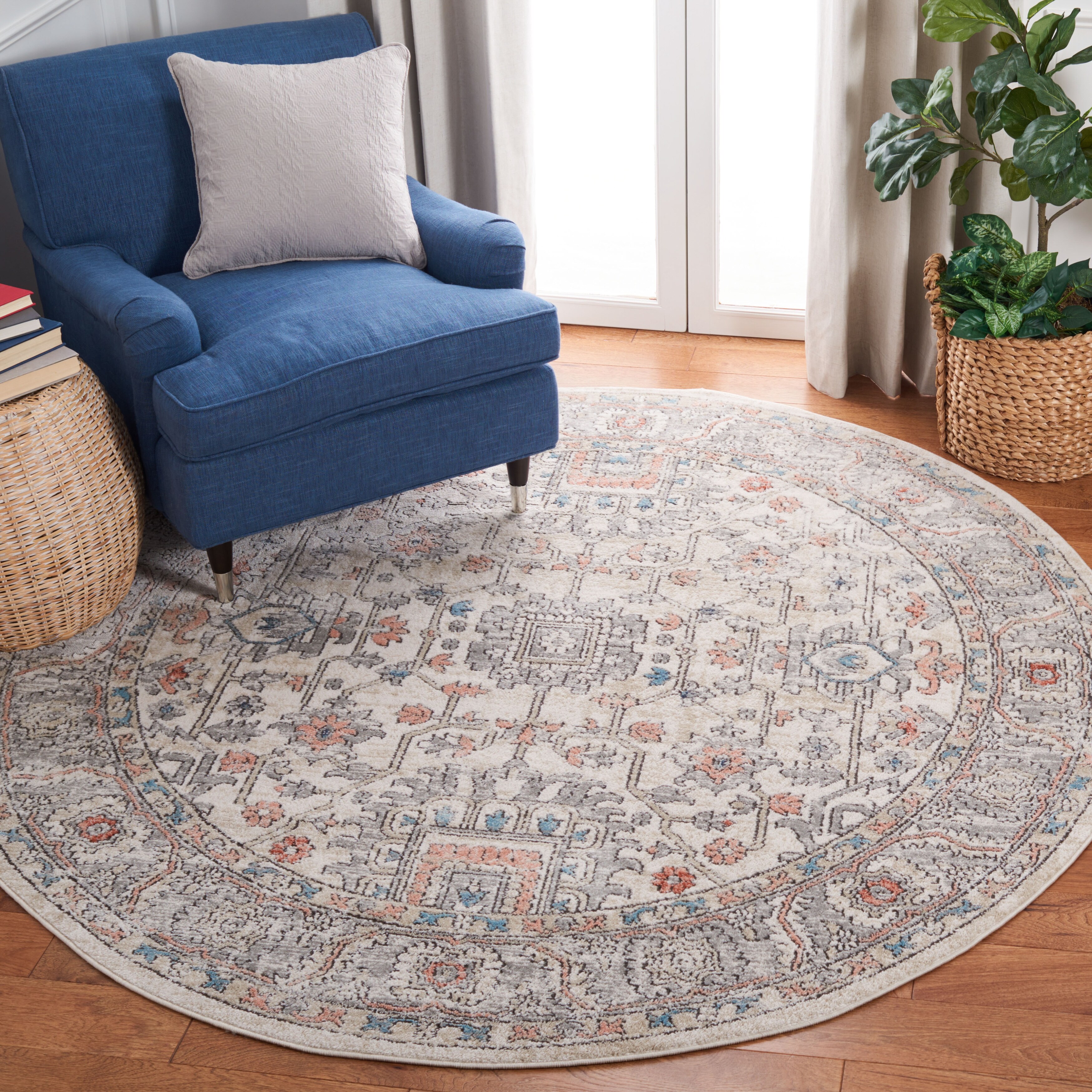 Martha Stewart by SAFAVIEH Kwang Vintage Oriental Rug - Grey/Ivory