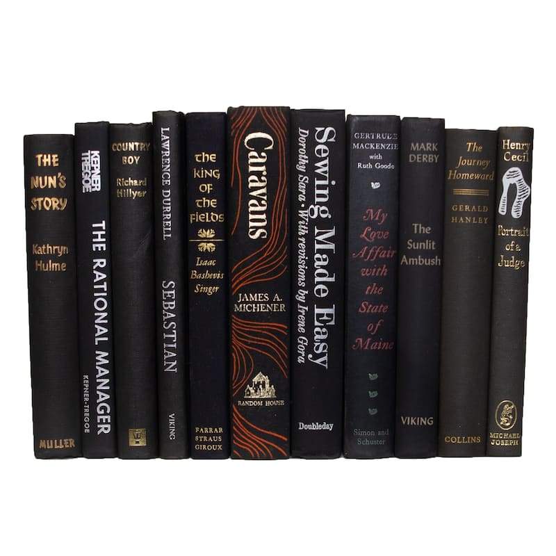 Books Black Decorative Accessories: Vintage Onyx ColorPak
