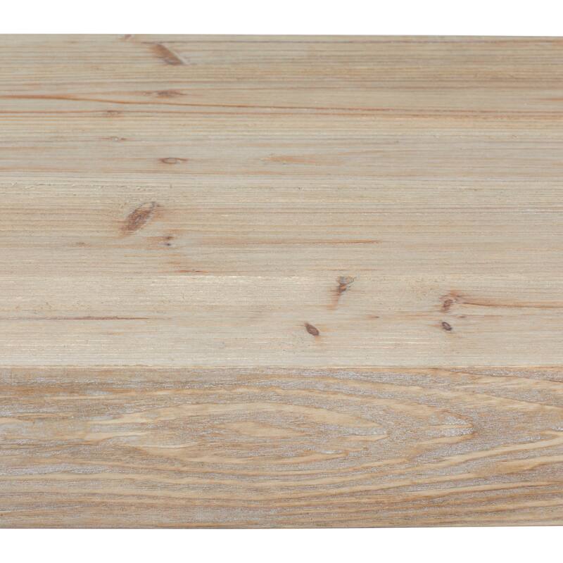 Brown Wood Console Table with Black Metal Hairpin Legs