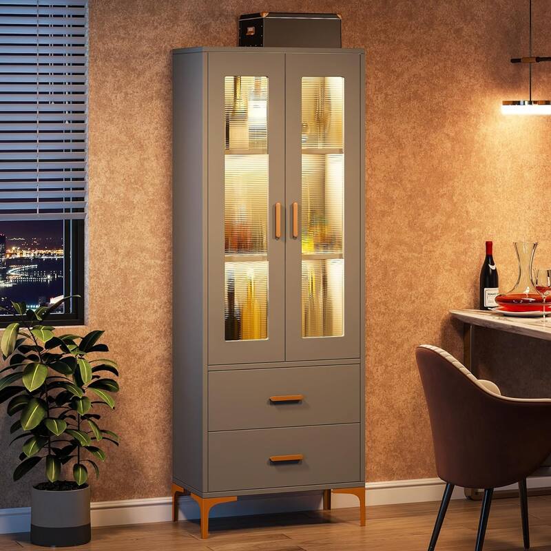 65 Inches Tall Bookcase Bookshelf for Living Room Home Office